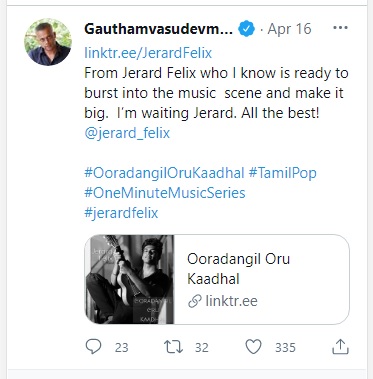 Gauthamvasudevmenon 'menongautham' On Apr 16th twitter